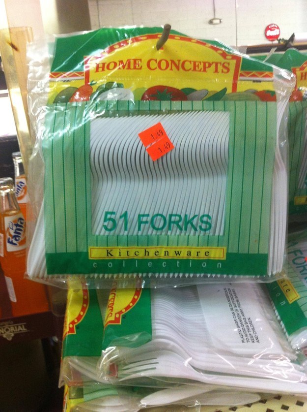为什么是 51 个叉子放一包？