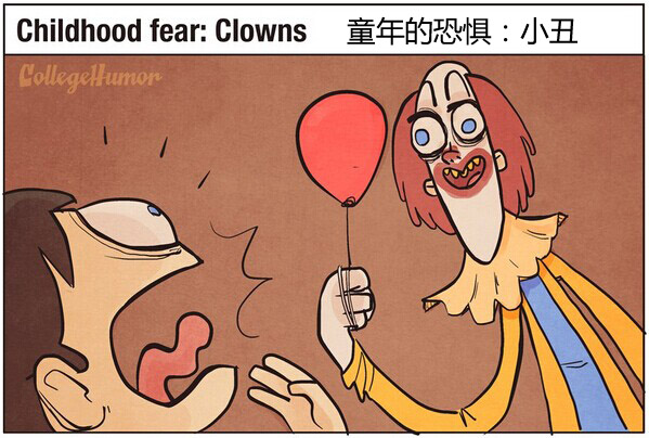 小时候的恐惧：小丑